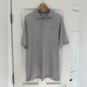 Macade Golf Polo Shirt Men X-Large Gray Performance Featherweight Stretch XL